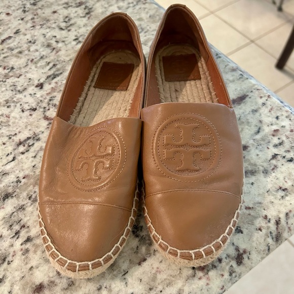 Tory Burch Brown Leather Espadrilles✨ - Picture 1 of 3